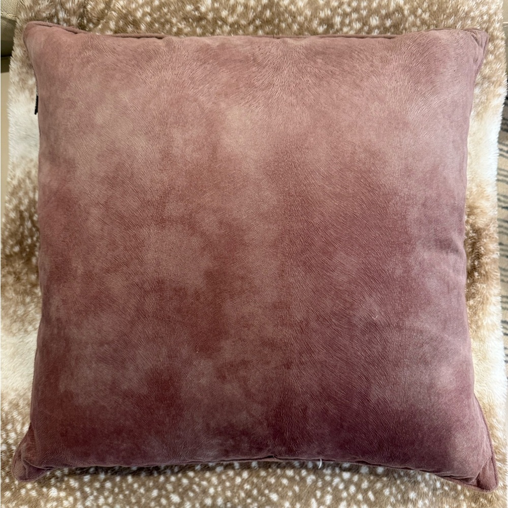 Elegant Mauve Accent Pillow